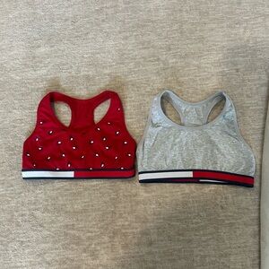Tommy Hilfiger Gray Sports Bra youth girls Size 12/14 (Large)